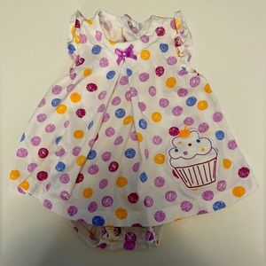 Baby Girl’s Cupcake Dress/Romper